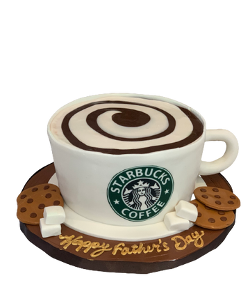 Starbucks Cup Molded Fondent Cake