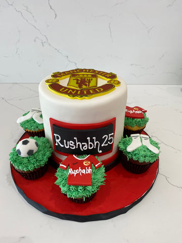 MANCHESTER UNITED FONDANT CAKE