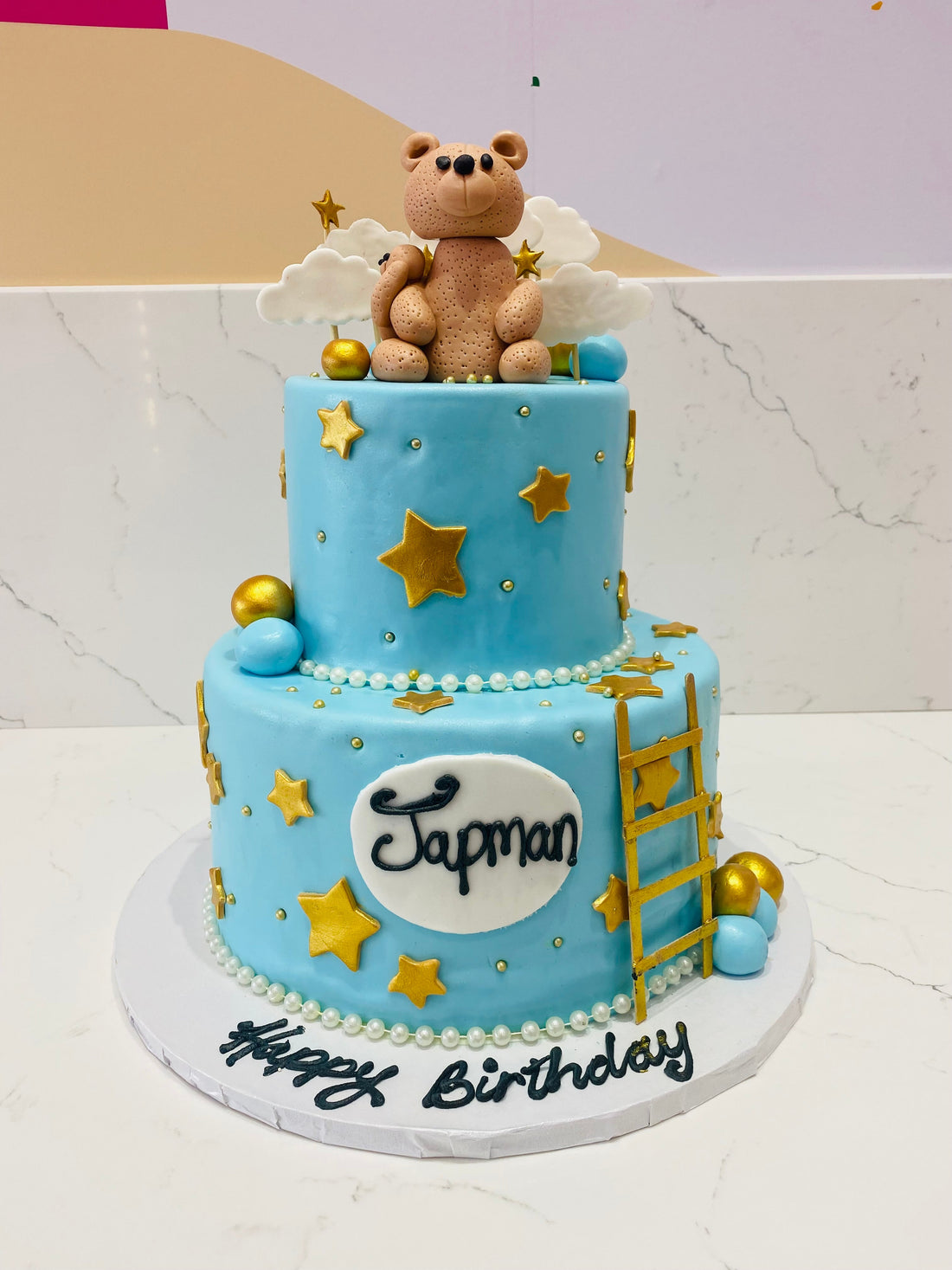 JAPMAN TEDDY BEAR FONDANT CAKE