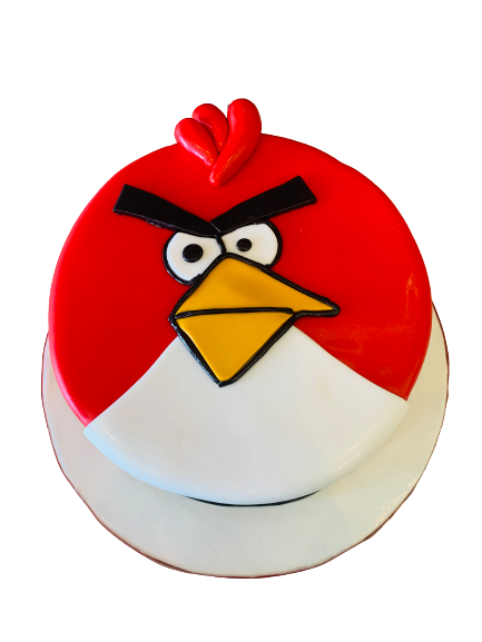 Angry Bird Fondant Cake