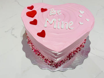 BE MINE HEART CAKE