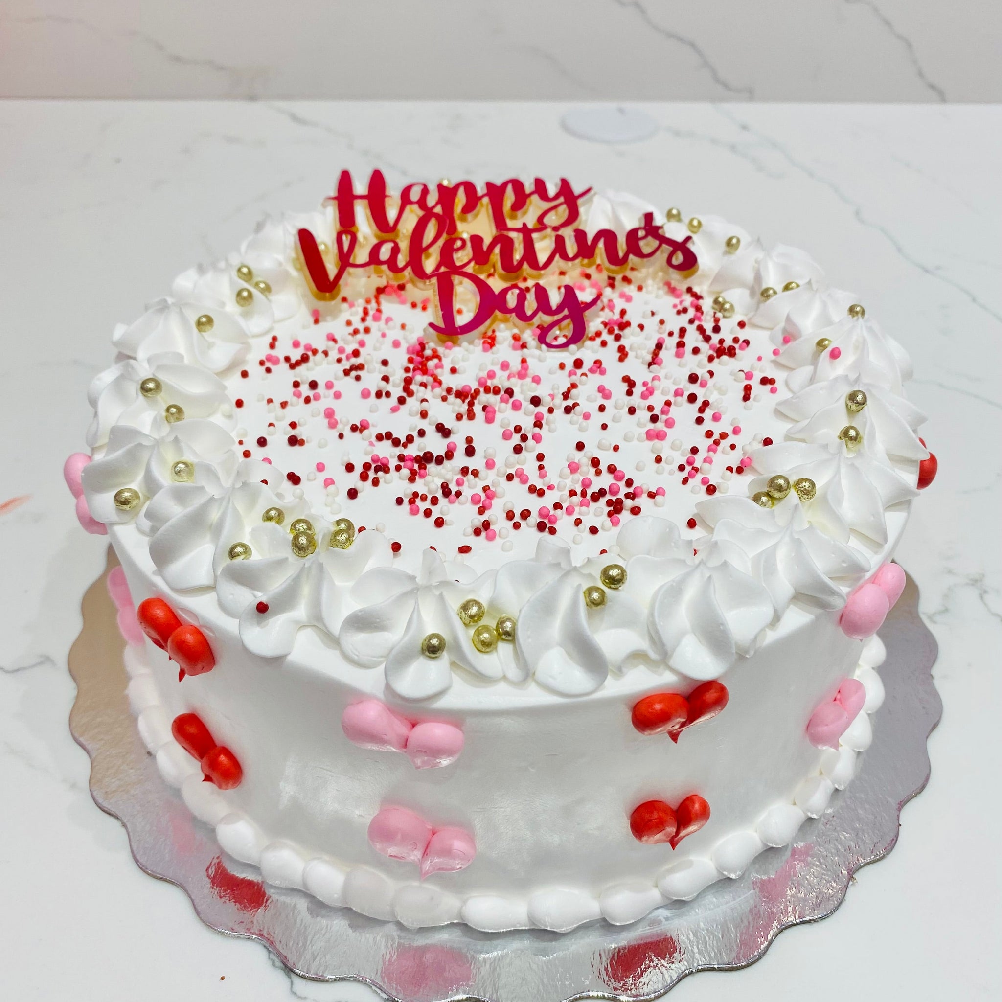 HEARTS VALENTINES CAKE