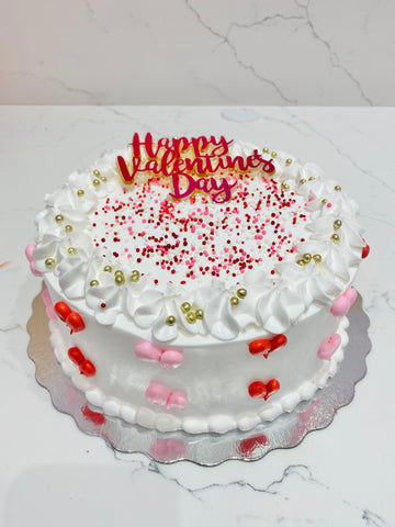 HEARTS VALENTINES CAKE