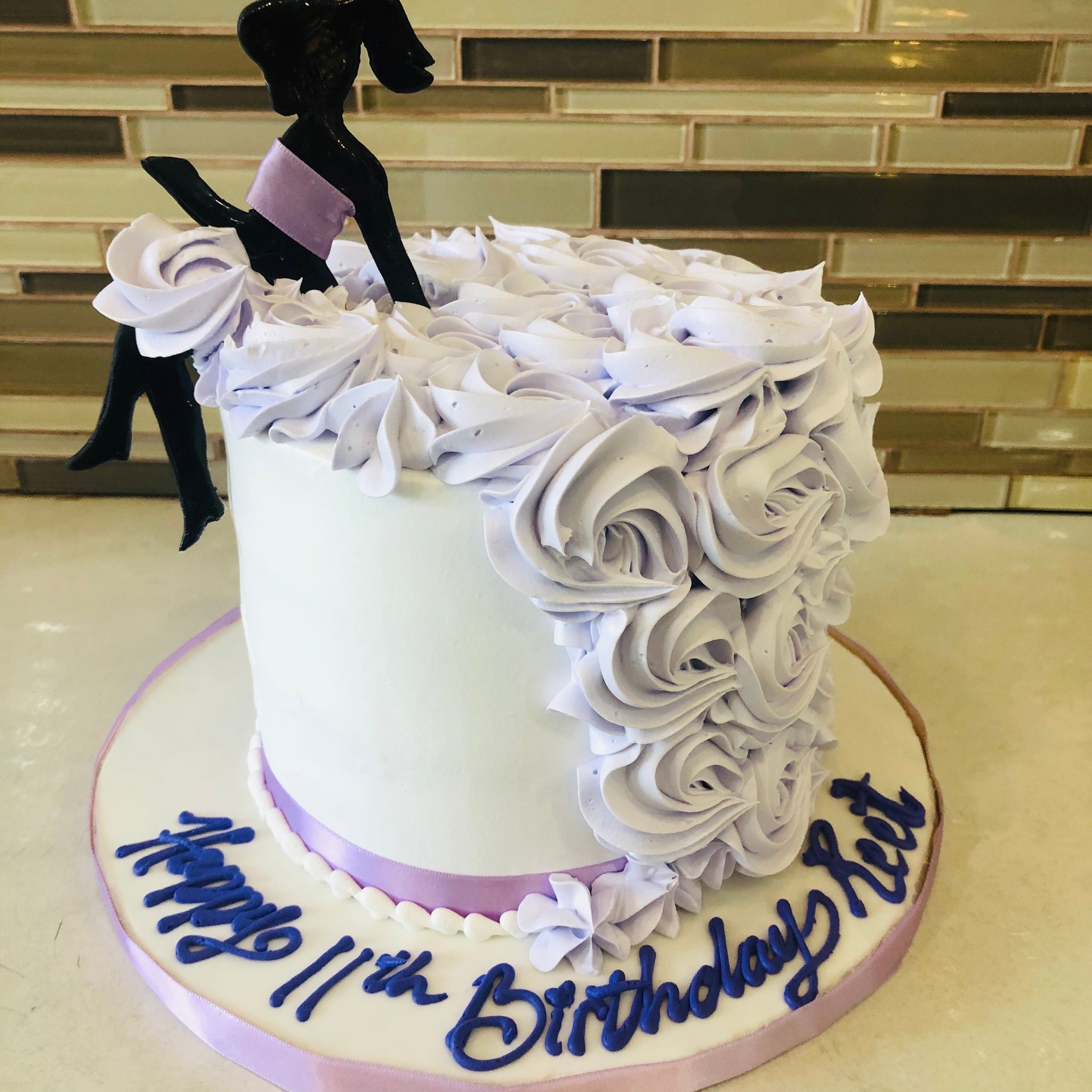 LAVENDER LADY BIRTHDAY CAKE