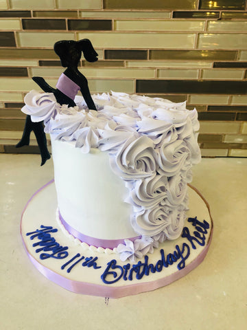 LAVENDER LADY BIRTHDAY CAKE