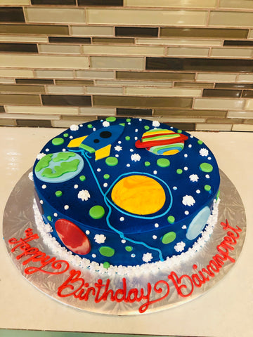 GALAXY SOLAR SYSTEM BIRTHDAY CAKE