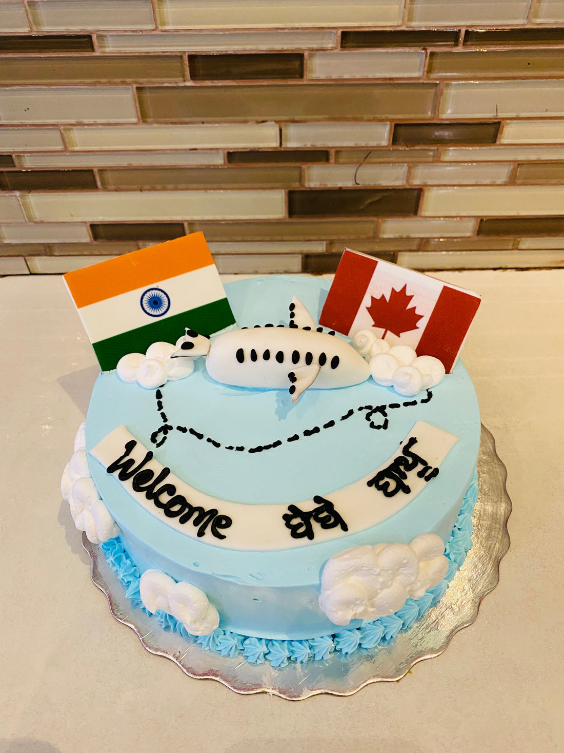 INDIA TO CANADA PLANE CAKE