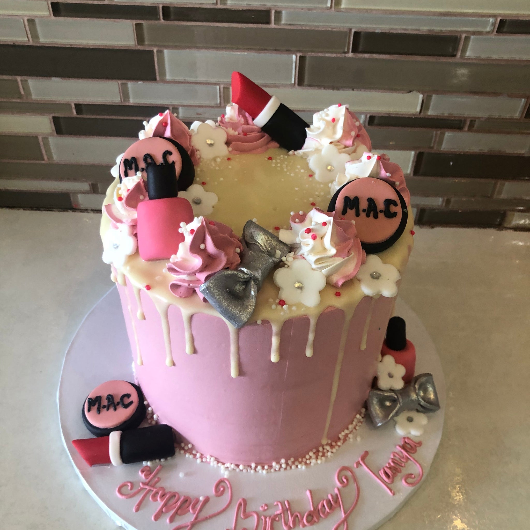 Tanya Makeup Birthday Cake