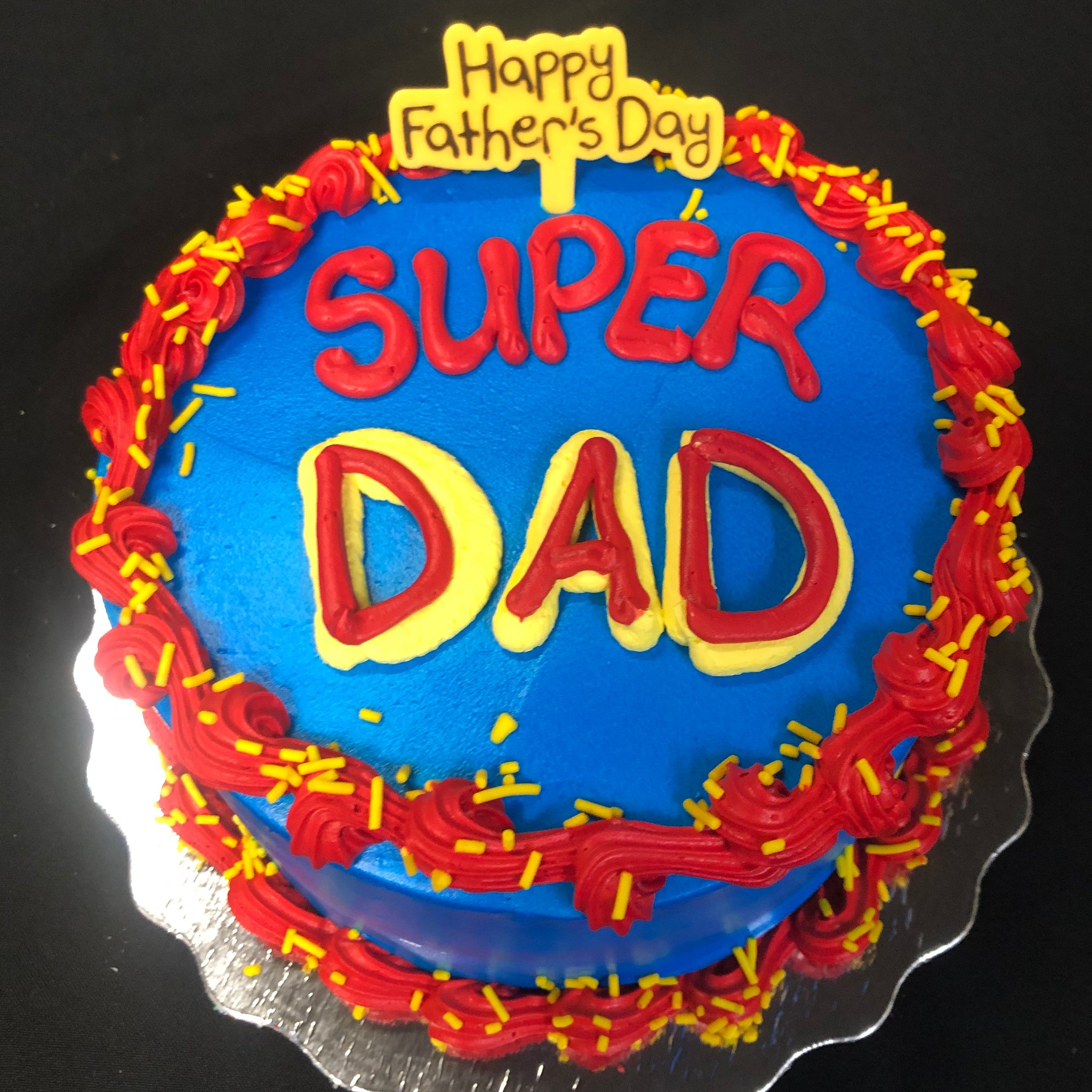 Super Dad Fathers day cake