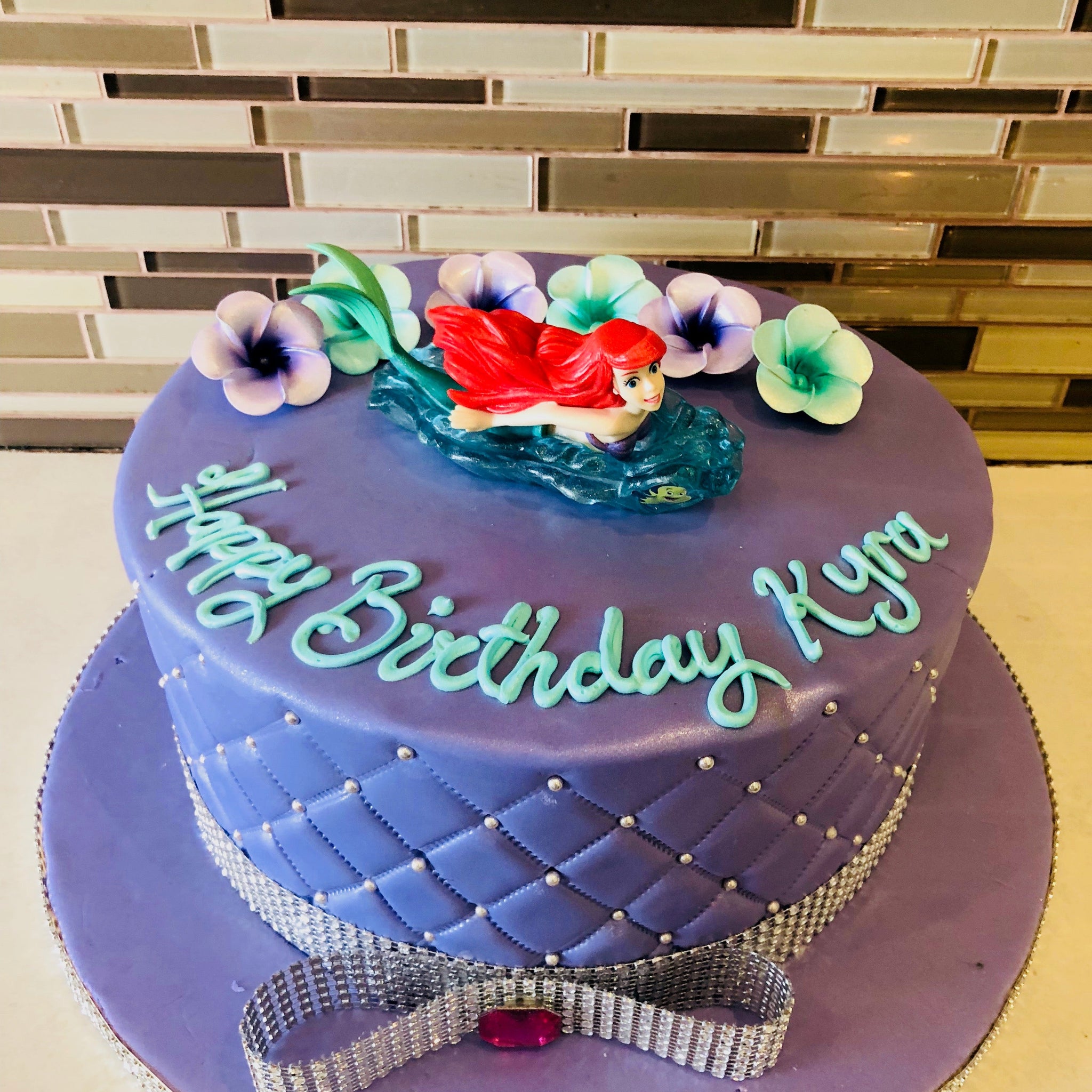 Kyra ariel Fondant Cake