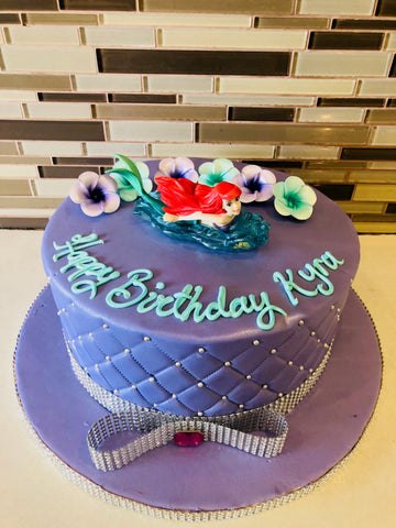 Kyra ariel Fondant Cake