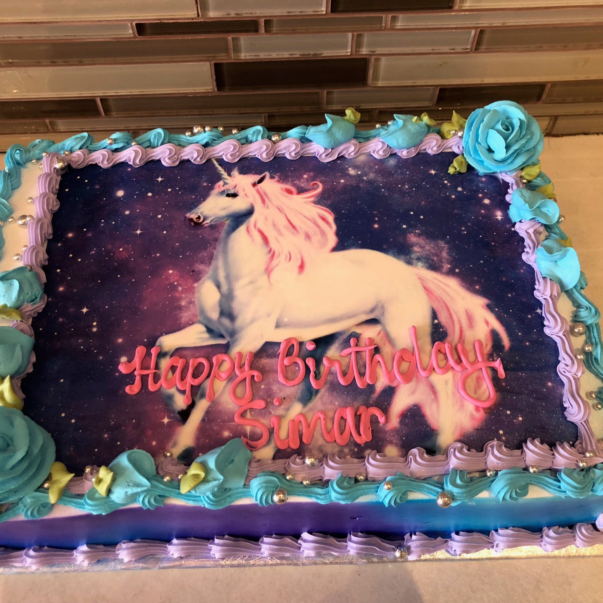 Unicorn Photo Cake