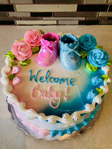 Pink and Blue Booty Baby Shower