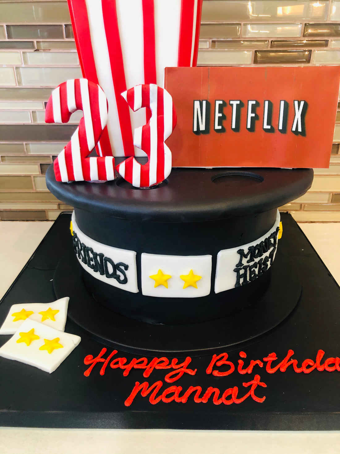 NETFLIX Fondant Birthday Cake