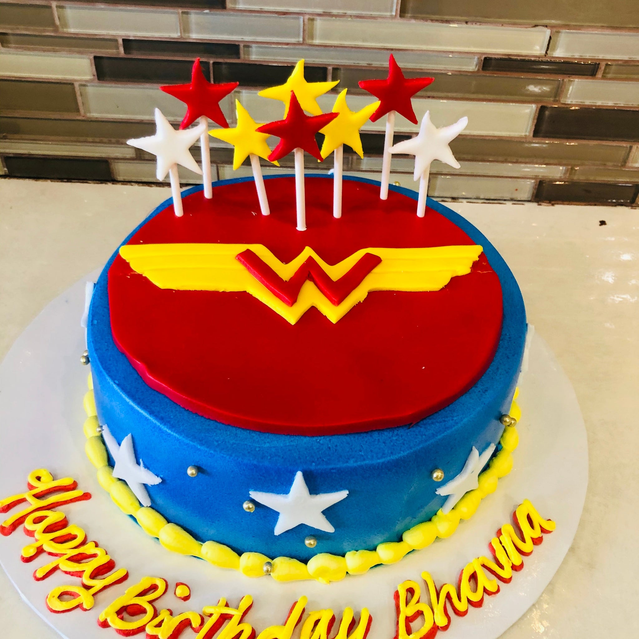 Wonder Woman Birthday Cake
