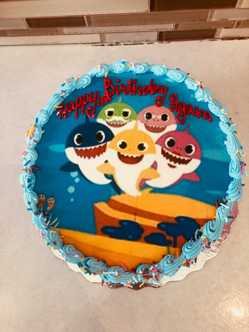 Baby Shark Photo Cake