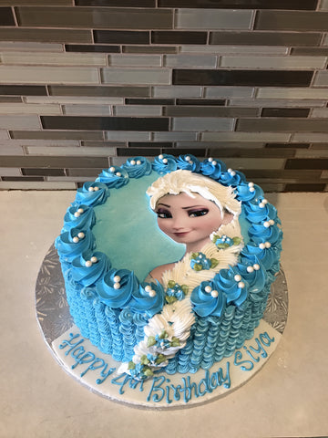 Frozen Rosette Cake