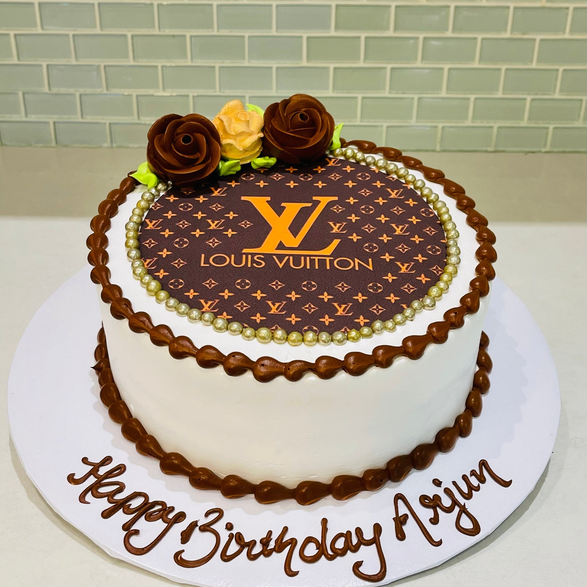 LOUIS VUITTON PHOTO CAKE
