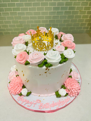 ASIYAH CROWN BIRTHDAY CAKE