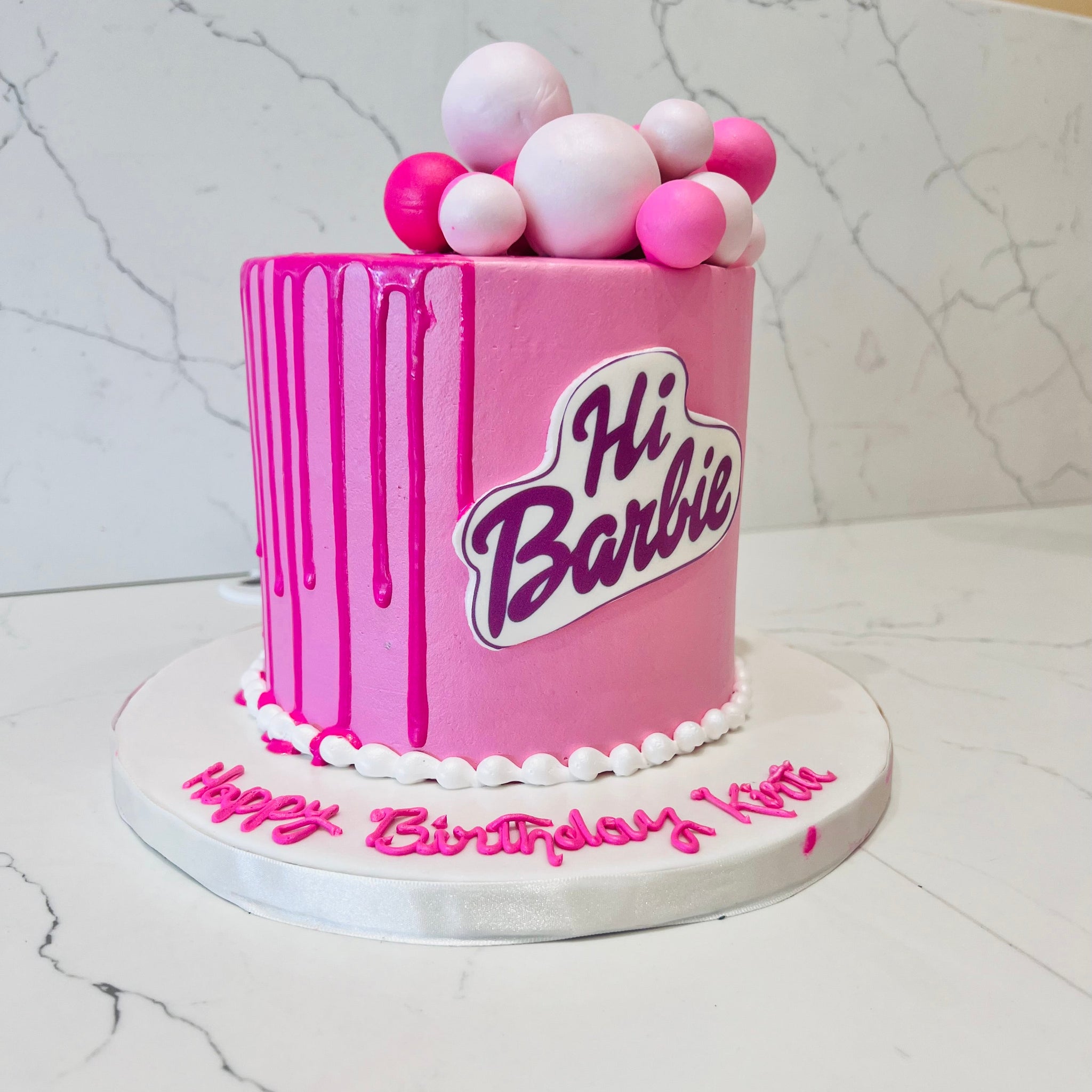 Kirti Pink Barbie Cream Cake