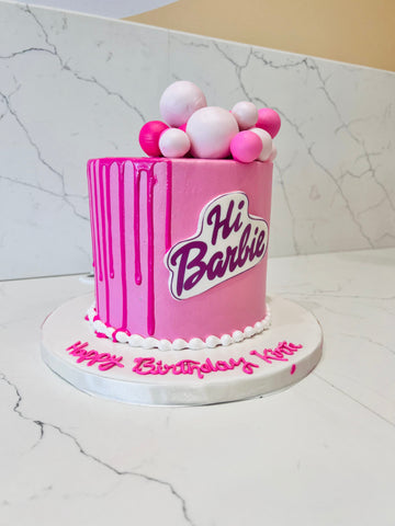 Kirti Pink Barbie Cream Cake