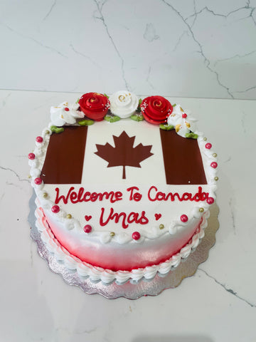 Unas Welcome to Canada Cake