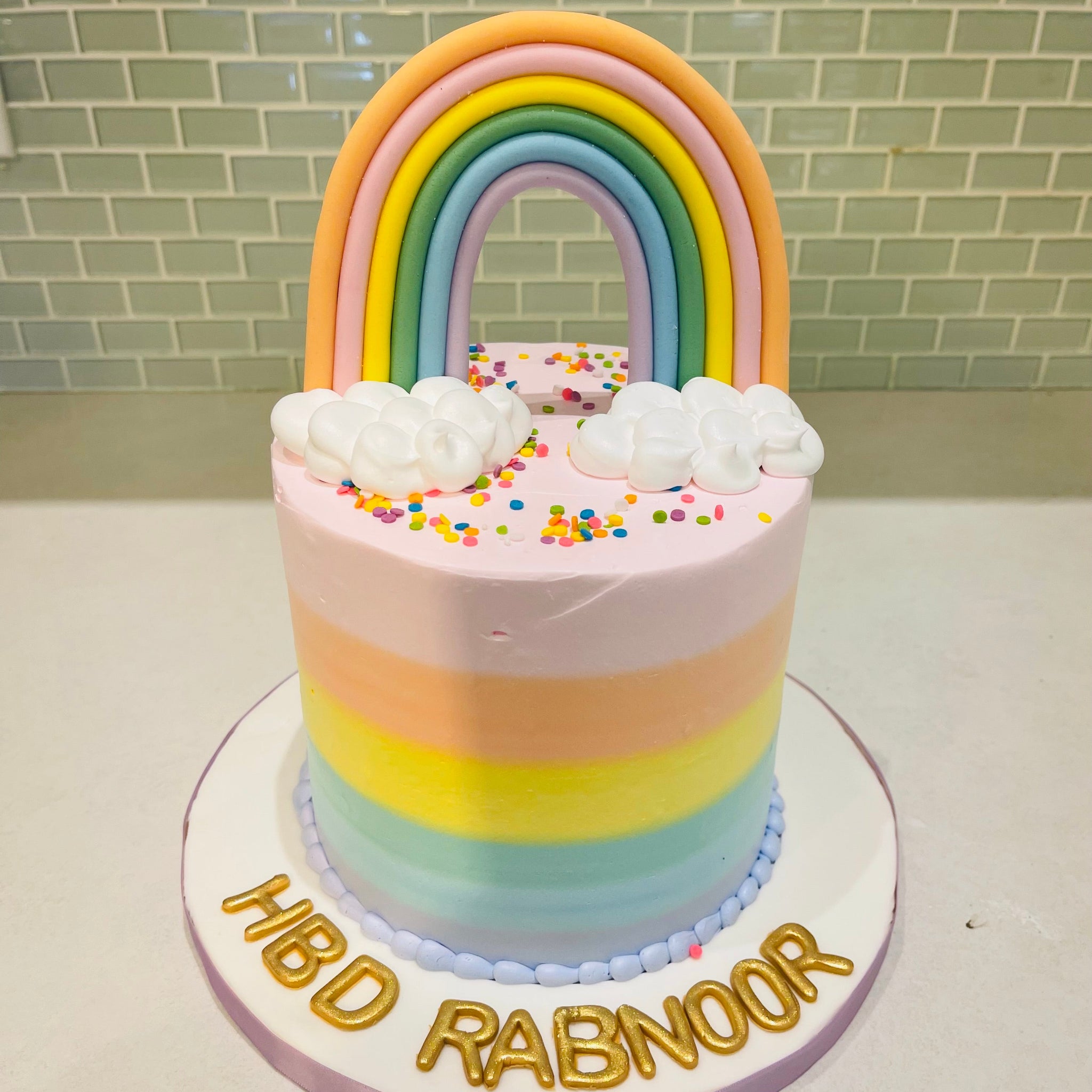 RABNOOR RAINBOW BIRTHDAY CAKE