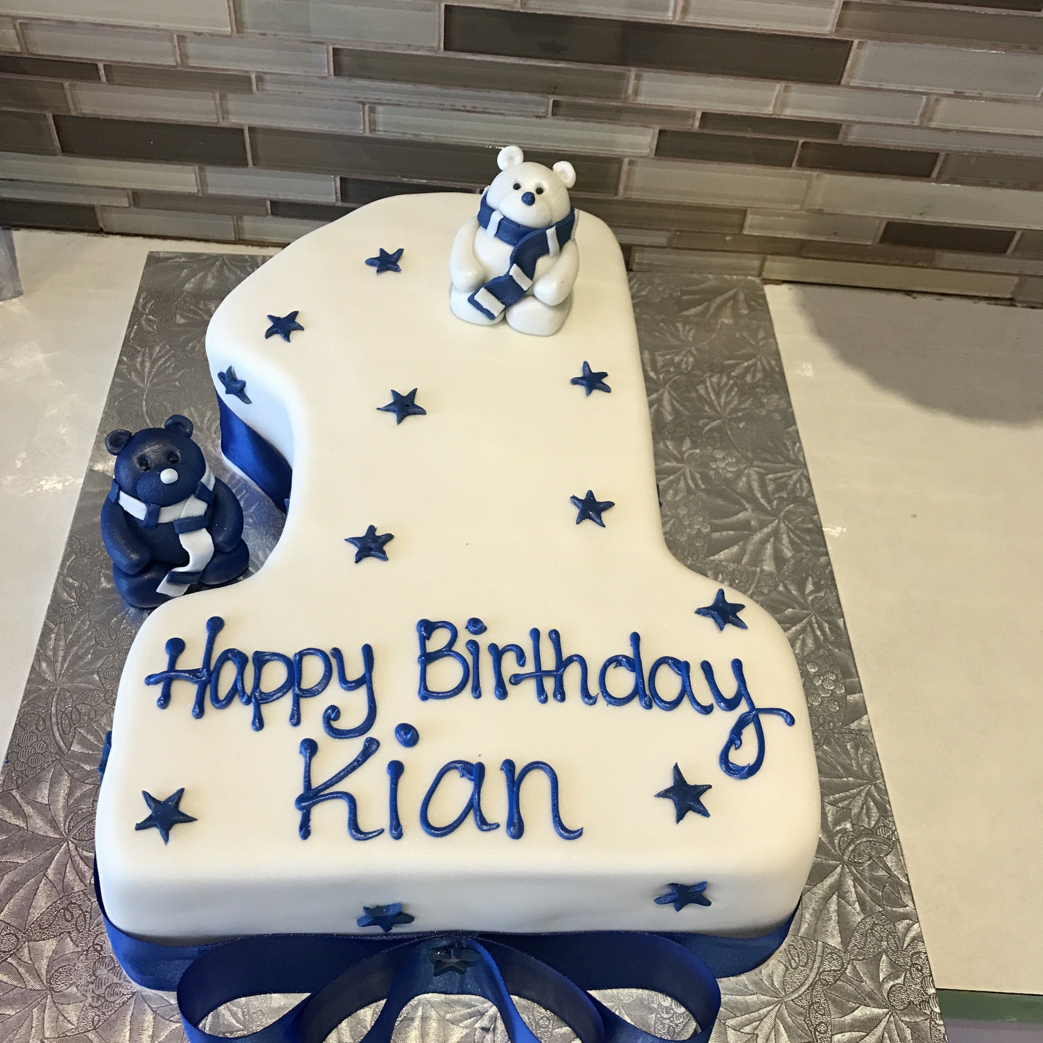 Kian 1st Birthday Molded cake