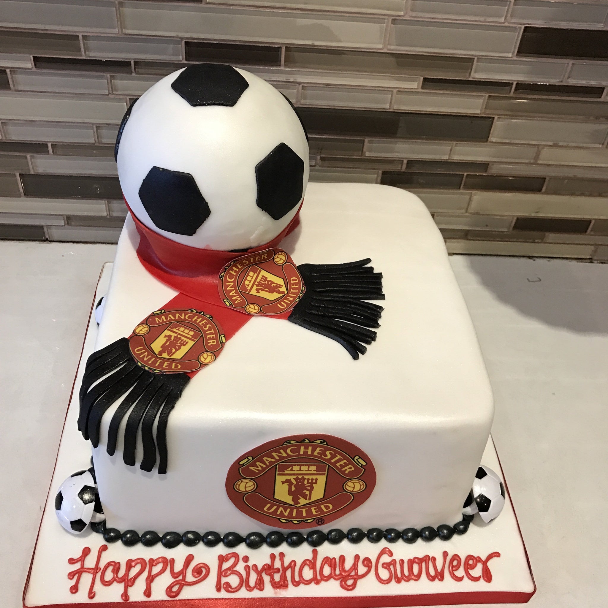 Manchester United Birthday Cake