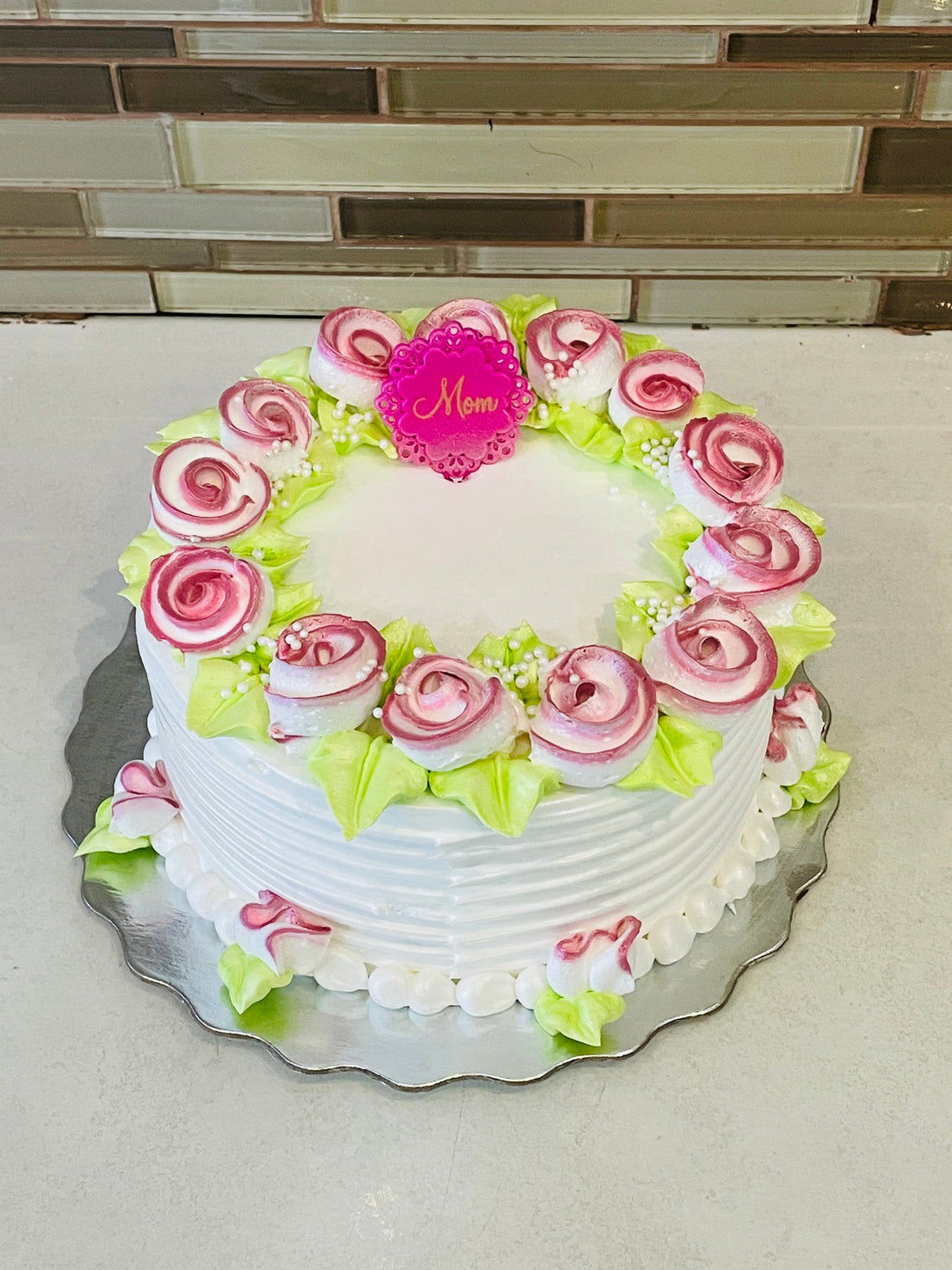 OMBRE PINK MOTHERS DAY CAKE