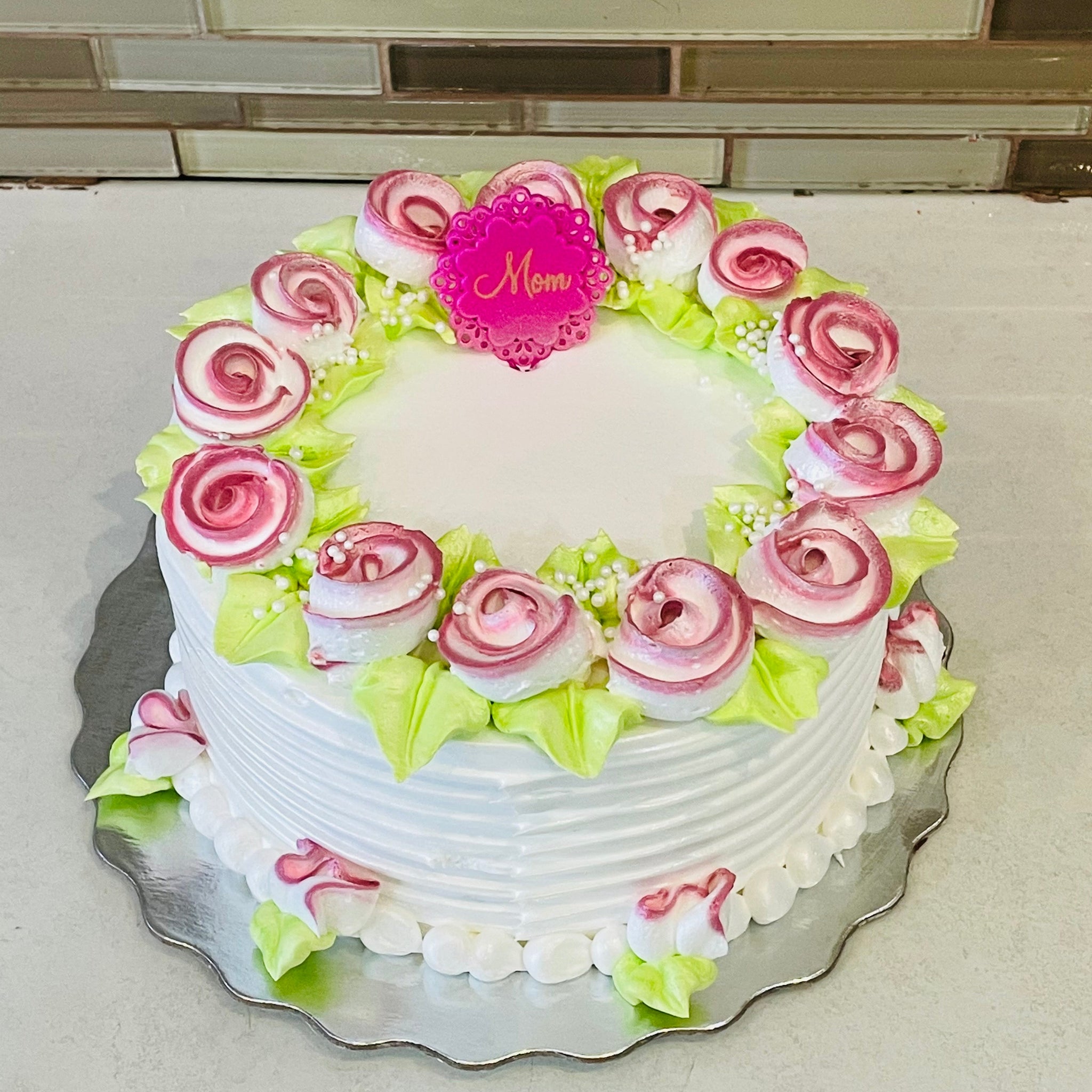 OMBRE PINK MOTHERS DAY CAKE