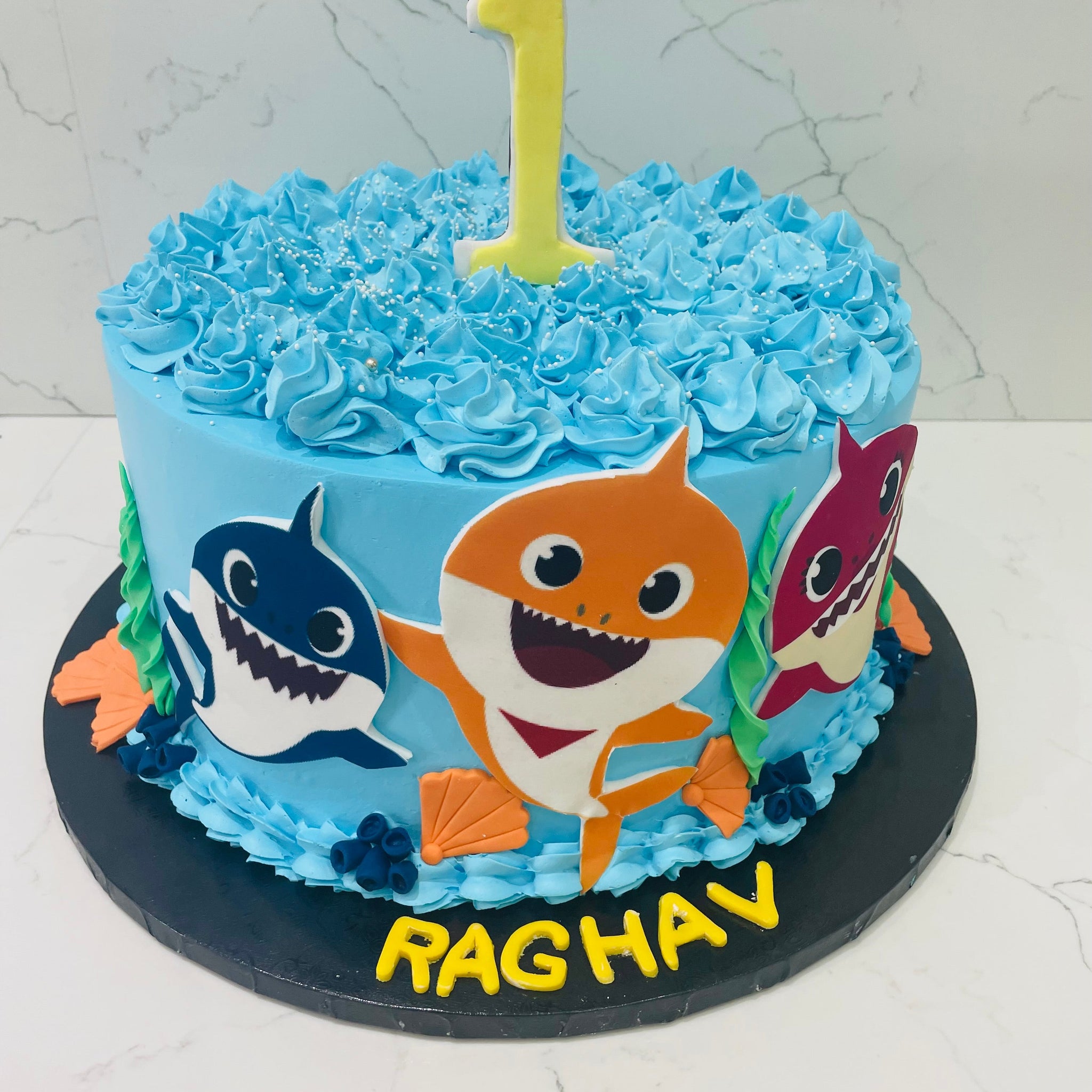 AZAAD BABY SHARK BIRTHDAY CAKE
