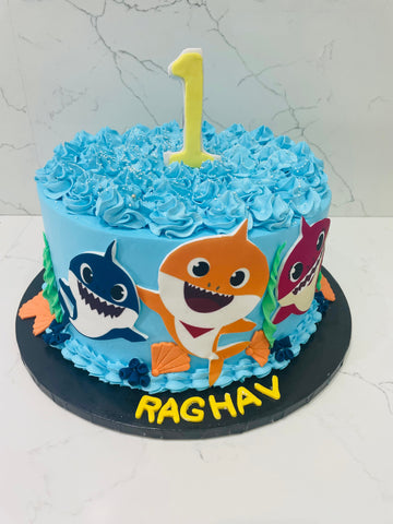 AZAAD BABY SHARK BIRTHDAY CAKE