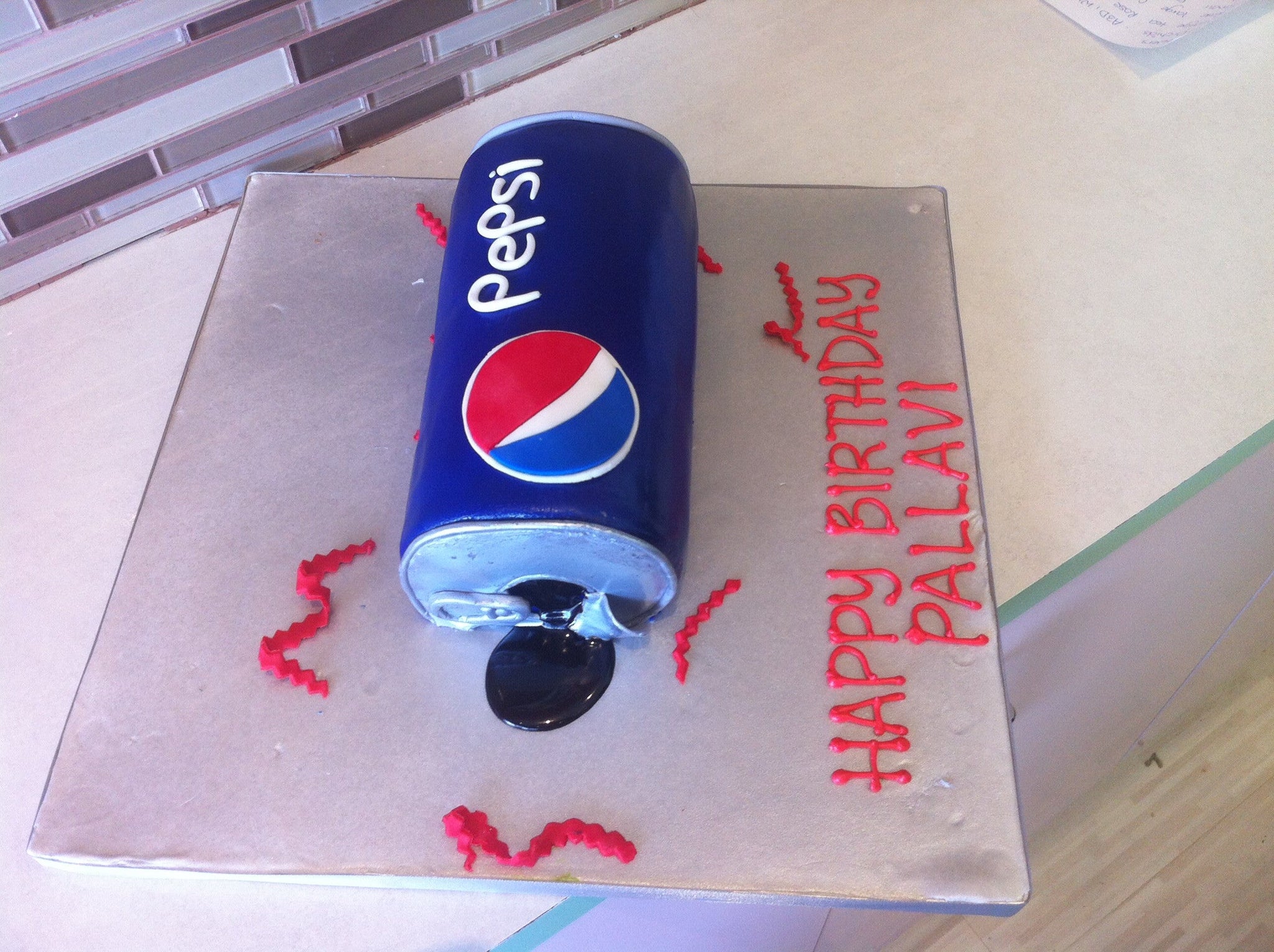 Pepsi Molded cake