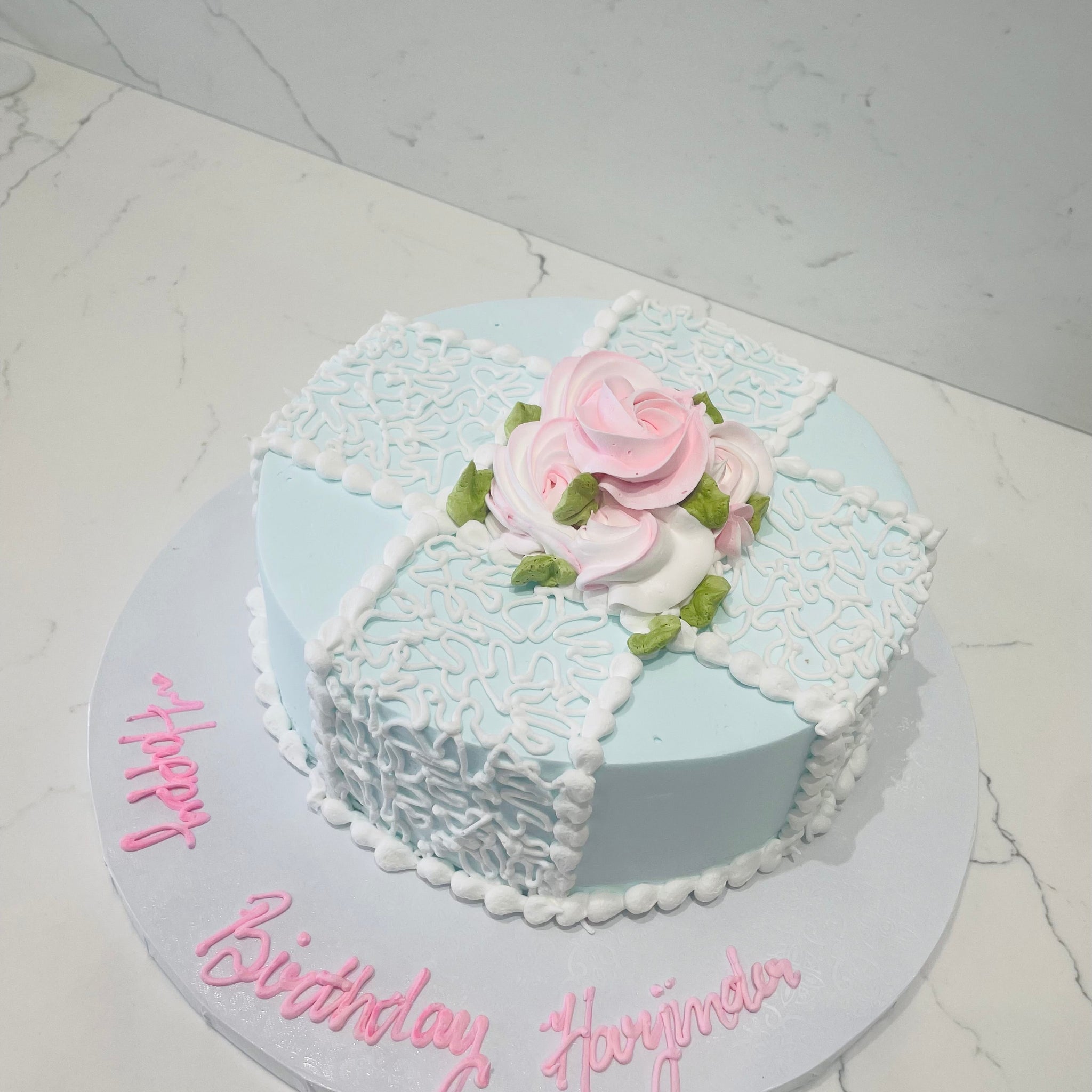 Eva Cream  Birthday Cake