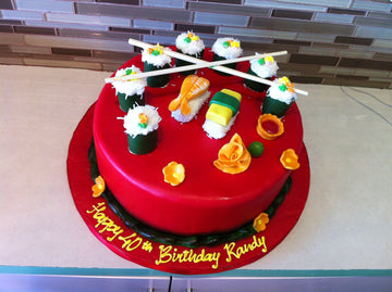 Sushi Fondant Cake