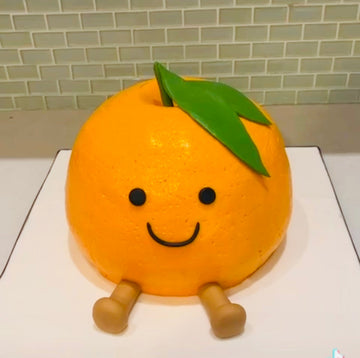 CUTIE PIE ORANGE BIRTHDAY CAKE