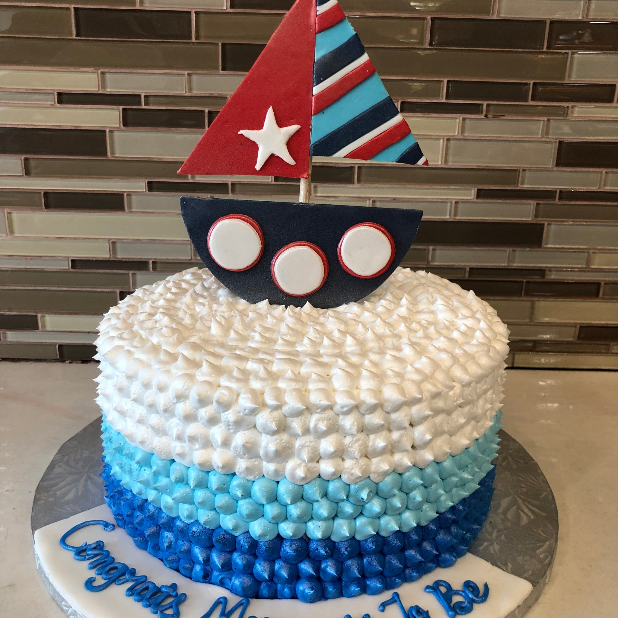 Sailing Boat Birthday Cake