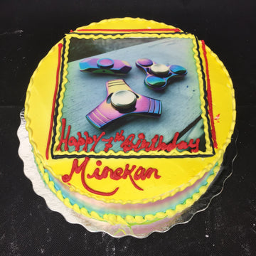 Fidget Spinner Photo Cake