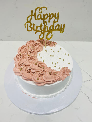 ROSE GOLD CREAM CAKE