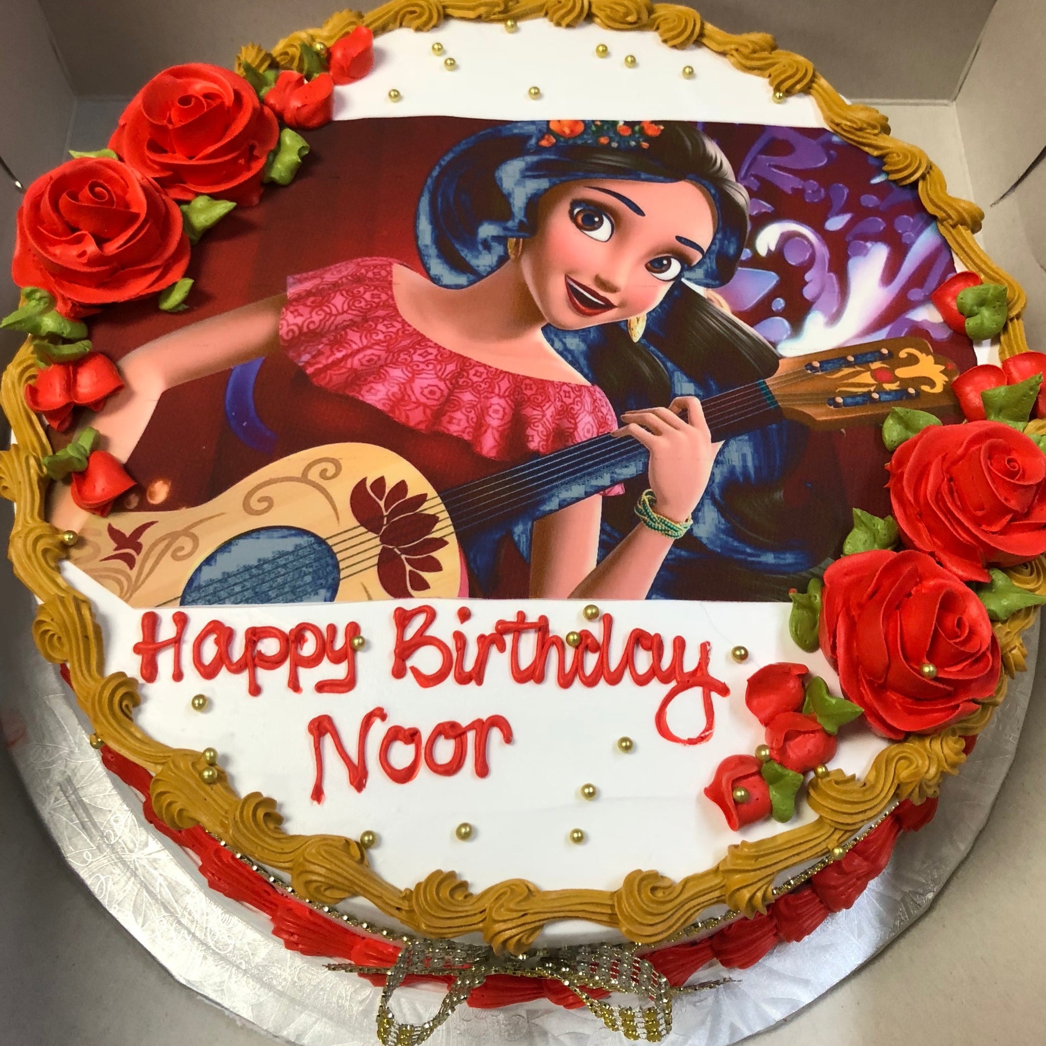 Elena Princess Photo Cake