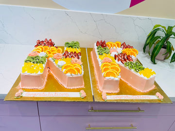 FRUIT LOADED ANNIVERSARY CAKE