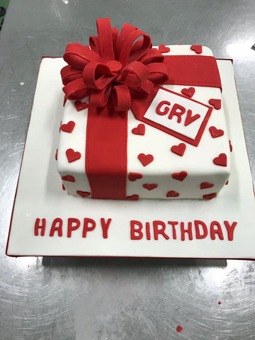 Gift Box Fondant Cake