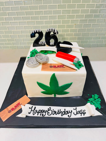 JASS WEED FONDANT CAKE