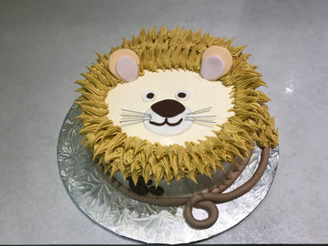 Lion Face Birthday Cake