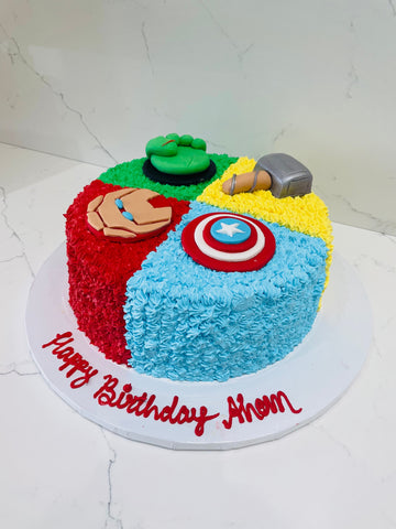 MARVEL AVENGERS CREAM CAKE