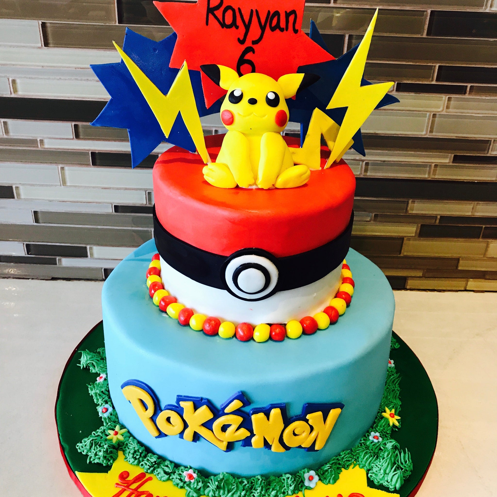 Pokemon Fondant Cake