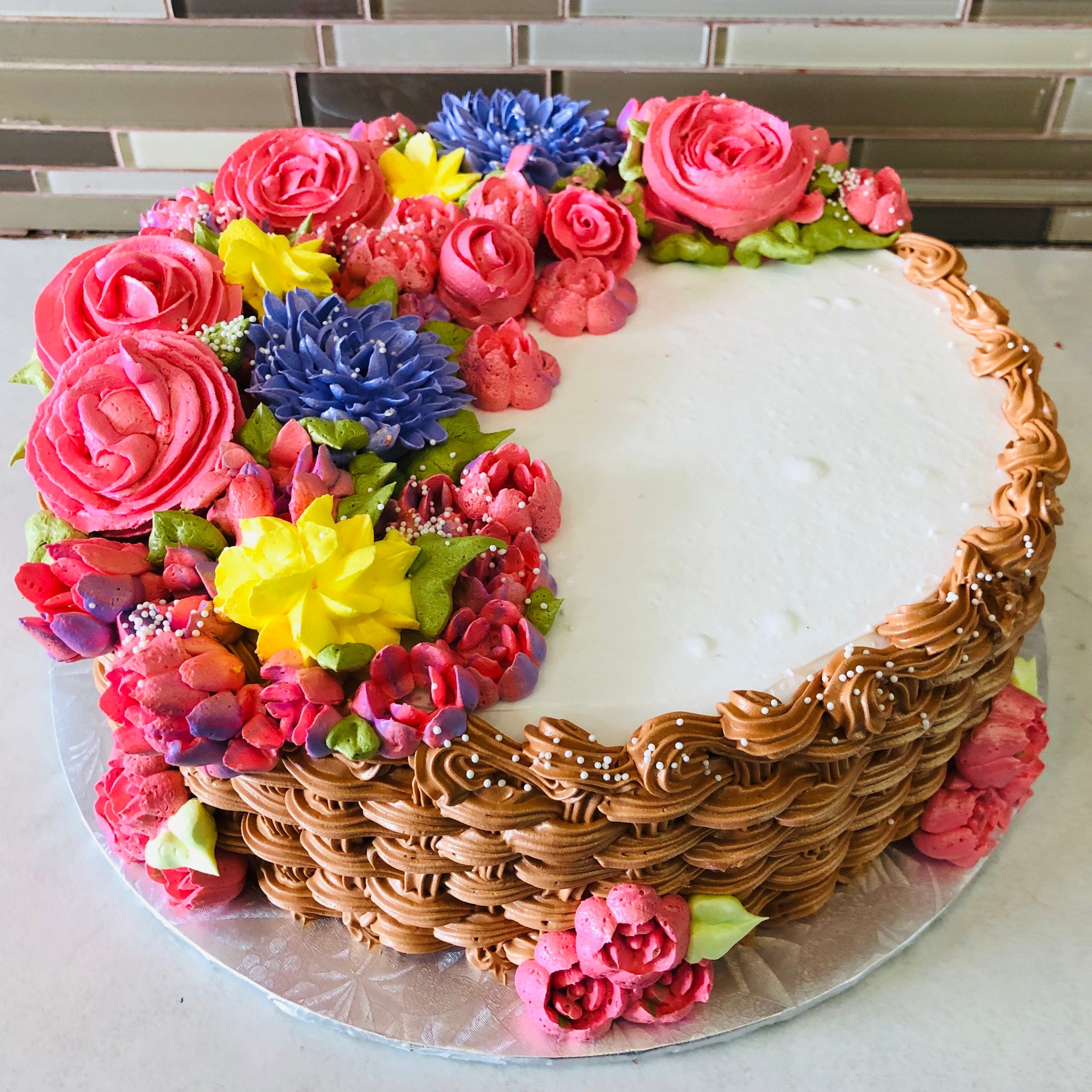 Carol Basket Birthday Cake