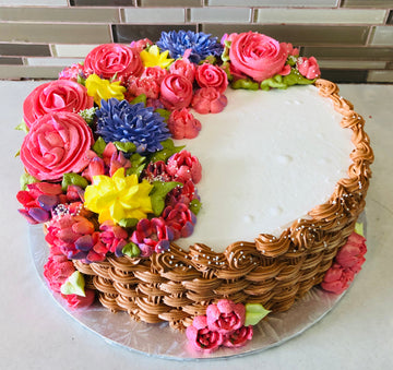 Carol Basket Birthday Cake