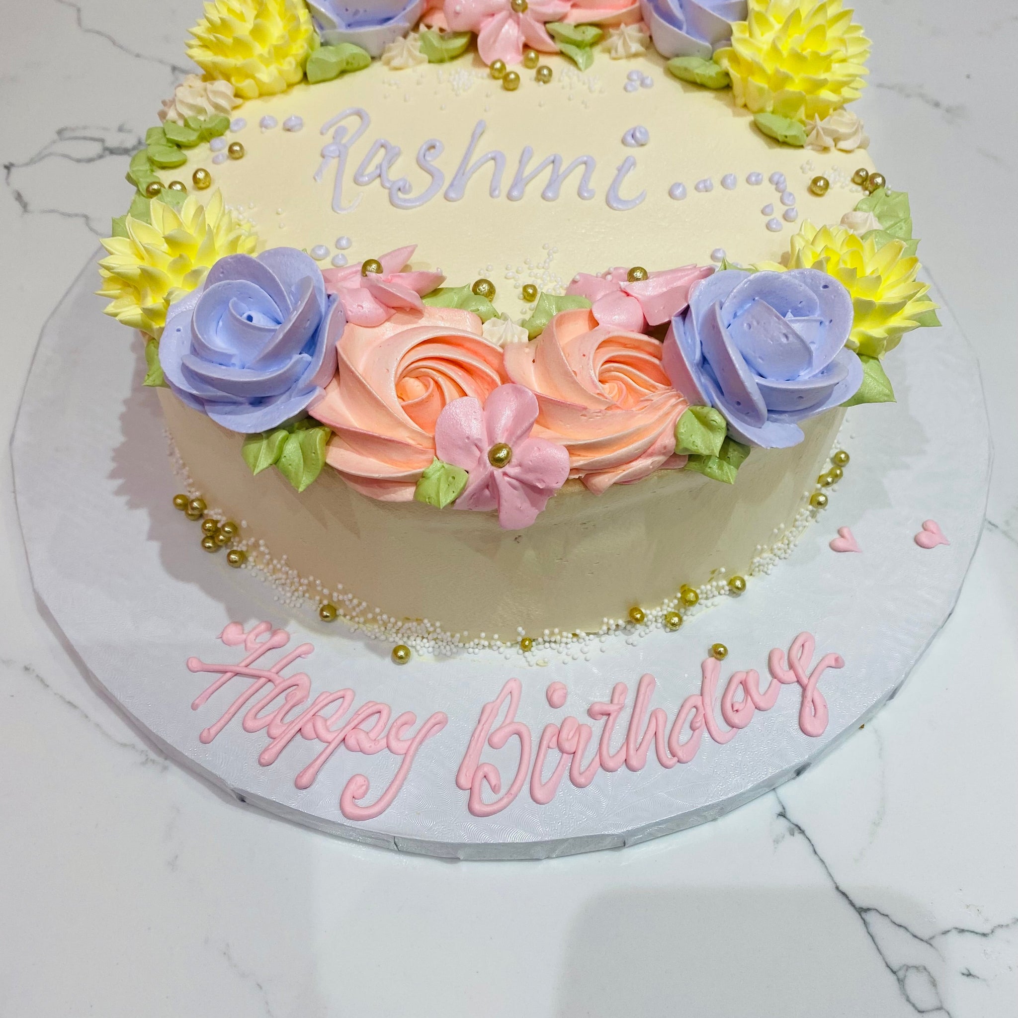 PASTEL FLOWERS SPRING CAKE